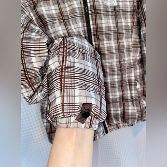 Women’s The North Face lightweight brown plaid Jacket size Small‎ - Picture 5 of 16